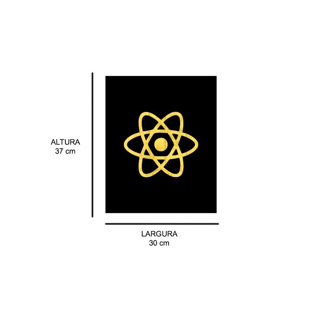 Quadro Individual Vazado Em Mdf Com Acrílico Programador React 2139